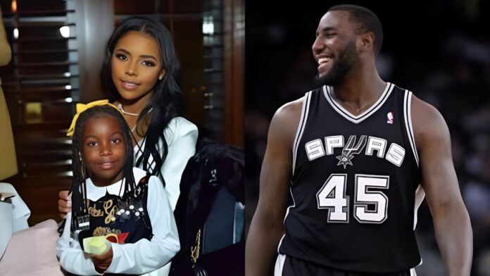 DeJuan Blair and his ex-girlfriend with their daughter Heaven