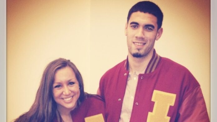 Georges Niang with his girlfriend of over half decades