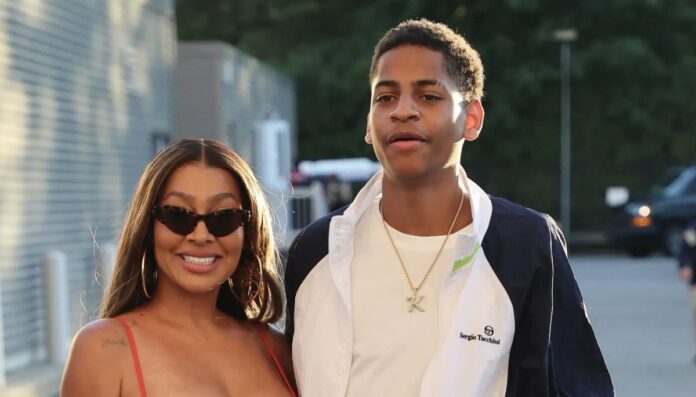 Kiyan Anthony with his mother La La Anthony