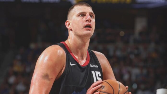 Nikola Jokic inside the basketball court