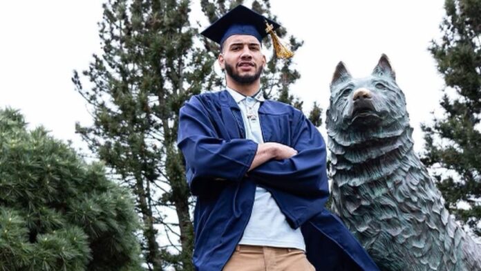 Tyrese Martin at his graduation day