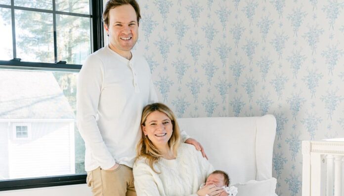 Brian Belichick with his wife Callie and new born daughter