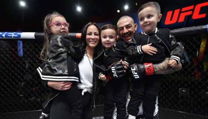 Cub Swanson with his wife Kenda and three children