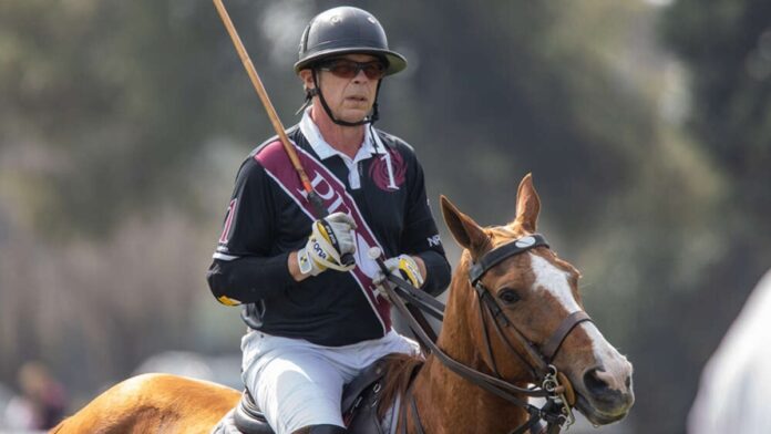 Curtis Pilot pictured while playing Polo