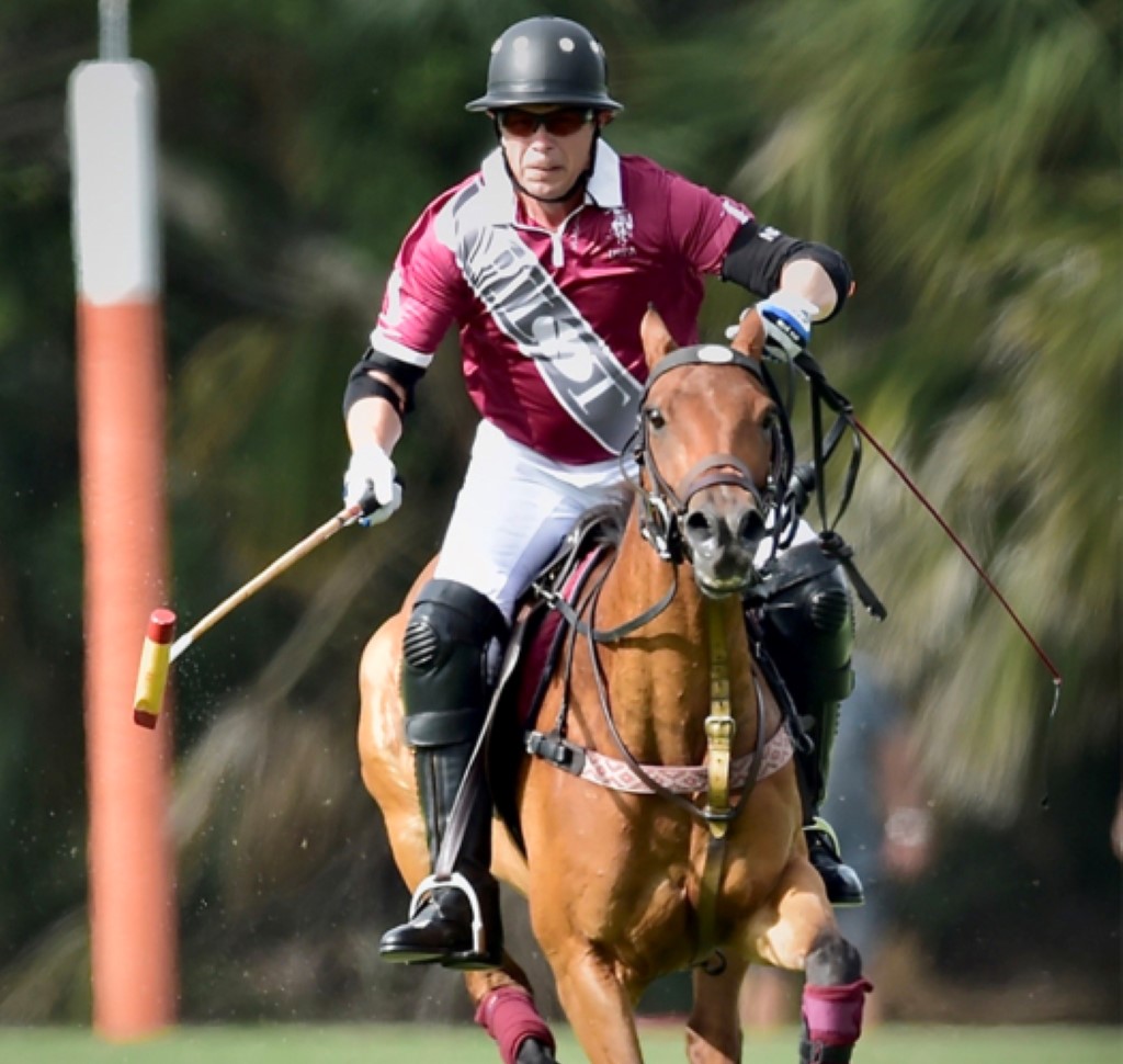 Curtis Pilot riding a horse 