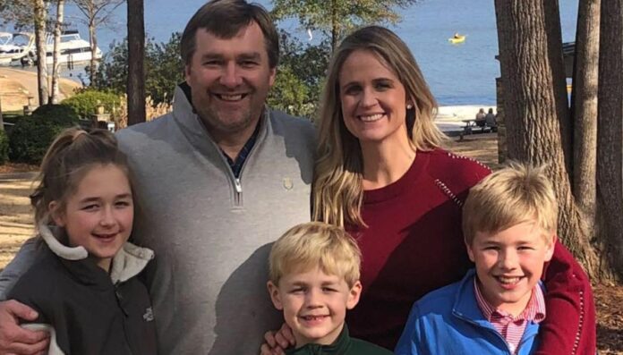 Kirby Smart and his wife Mary with their three children