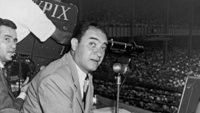 Mel Allen hosting a game